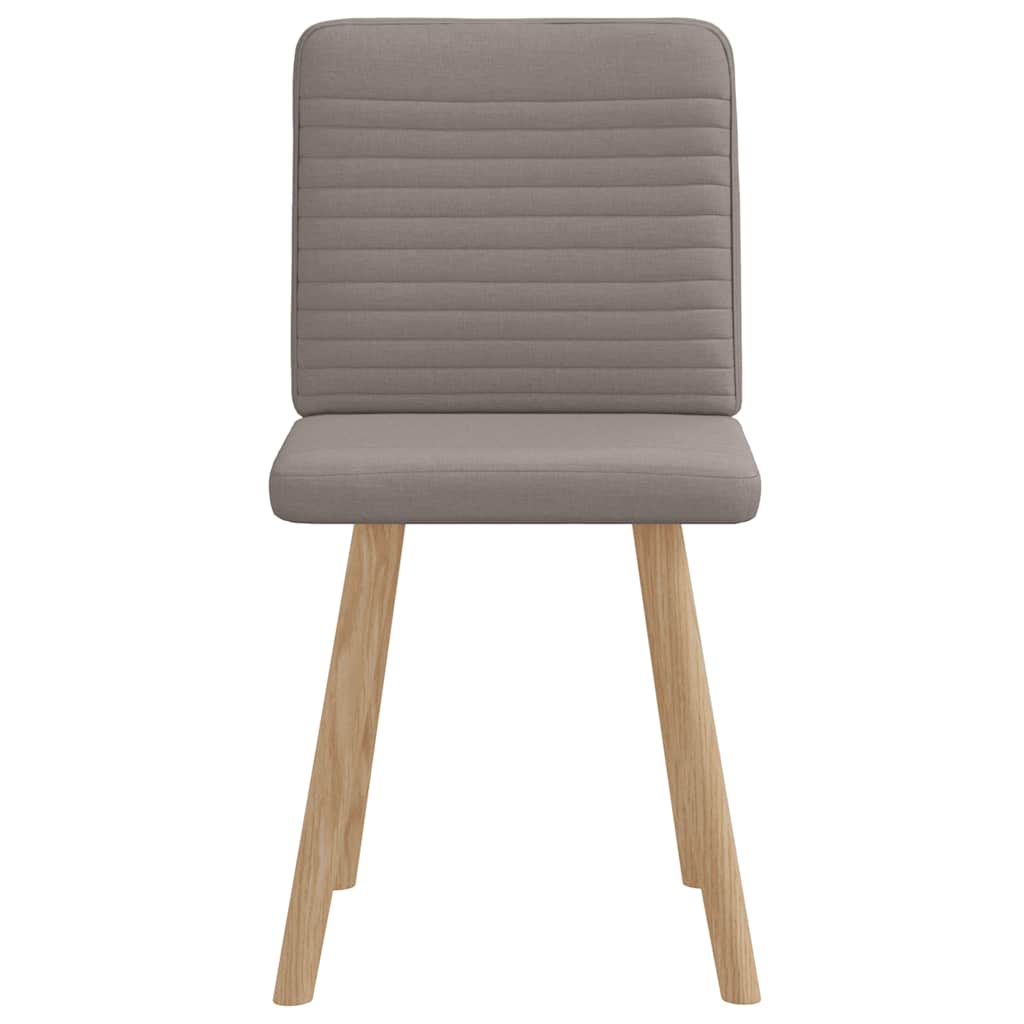 vidaXL Esszimmerstühle 2 Stk. Taupe Stoff