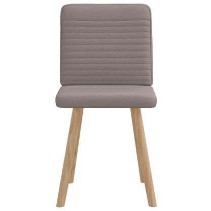 vidaXL Esszimmerstühle 2 Stk. Taupe Stoff