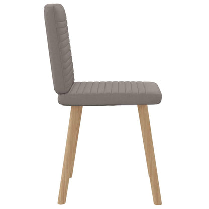 vidaXL Esszimmerstühle 2 Stk. Taupe Stoff