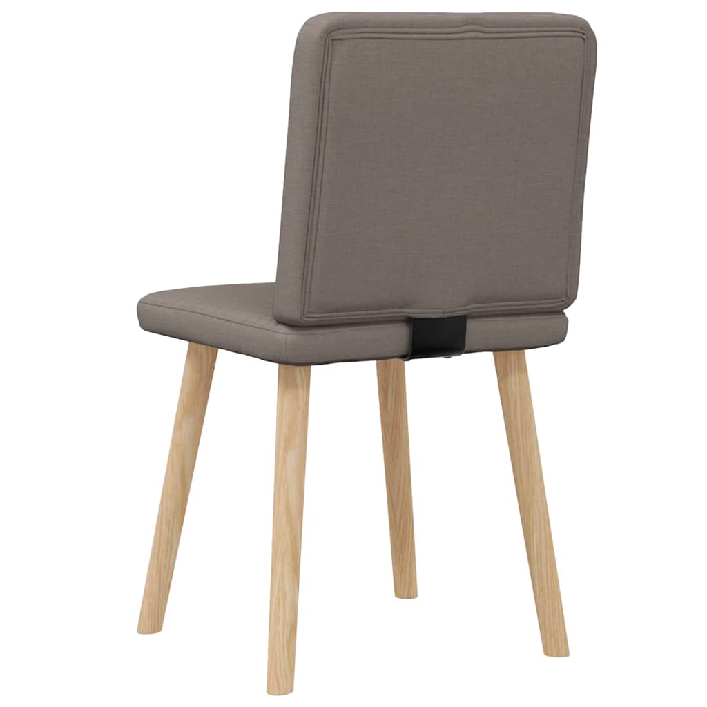 vidaXL Esszimmerstühle 2 Stk. Taupe Stoff