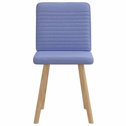 vidaXL Esszimmerstühle 2 Stk. Jeansblau Stoff