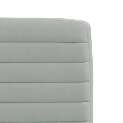 vidaXL Chaises de salle à manger 2 pcs Velours gris clair