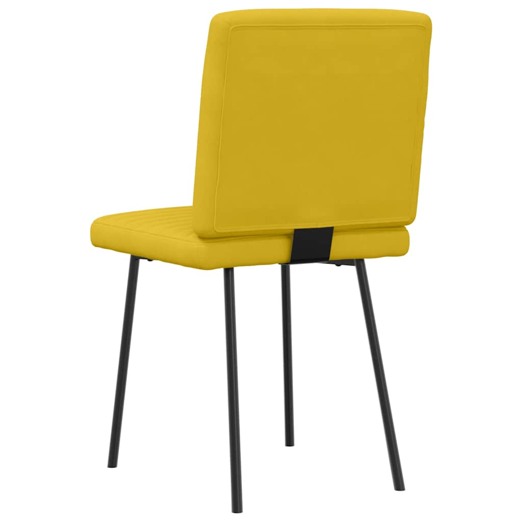 vidaXL Esszimmerstühle 2 Stk. Gelb Samt