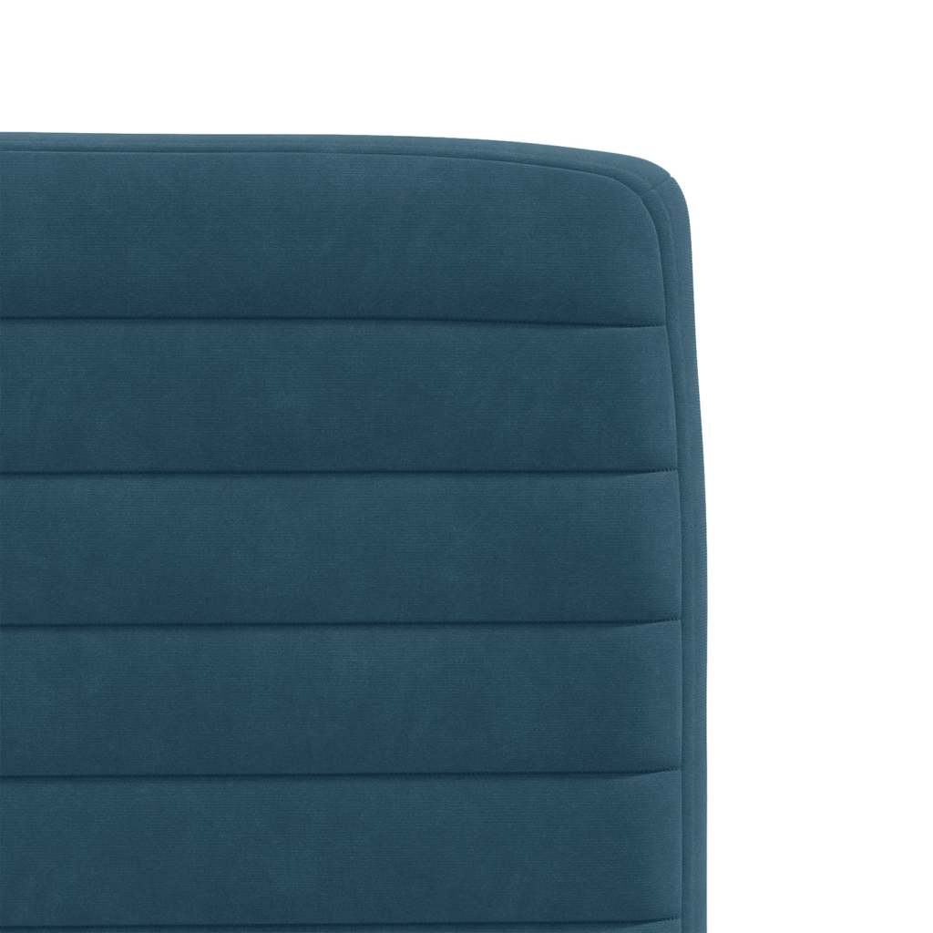 vidaXL Esszimmerstühle 2 Stk. Blau Samt
