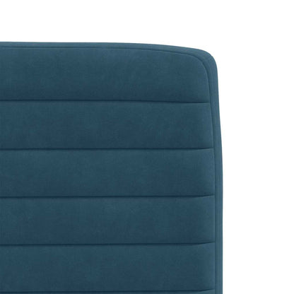 vidaXL Esszimmerstühle 2 Stk. Blau Samt