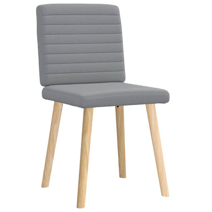 vidaXL Chaises de salle à manger 2 pcs Tissu Gris clair