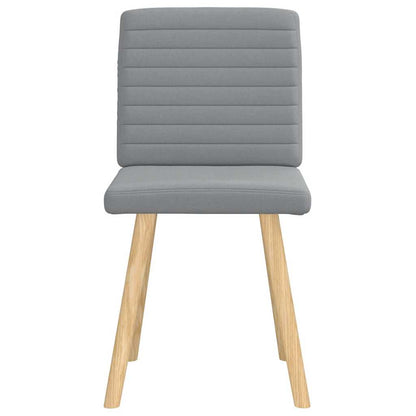 vidaXL Chaises de salle à manger 2 pcs Tissu Gris clair