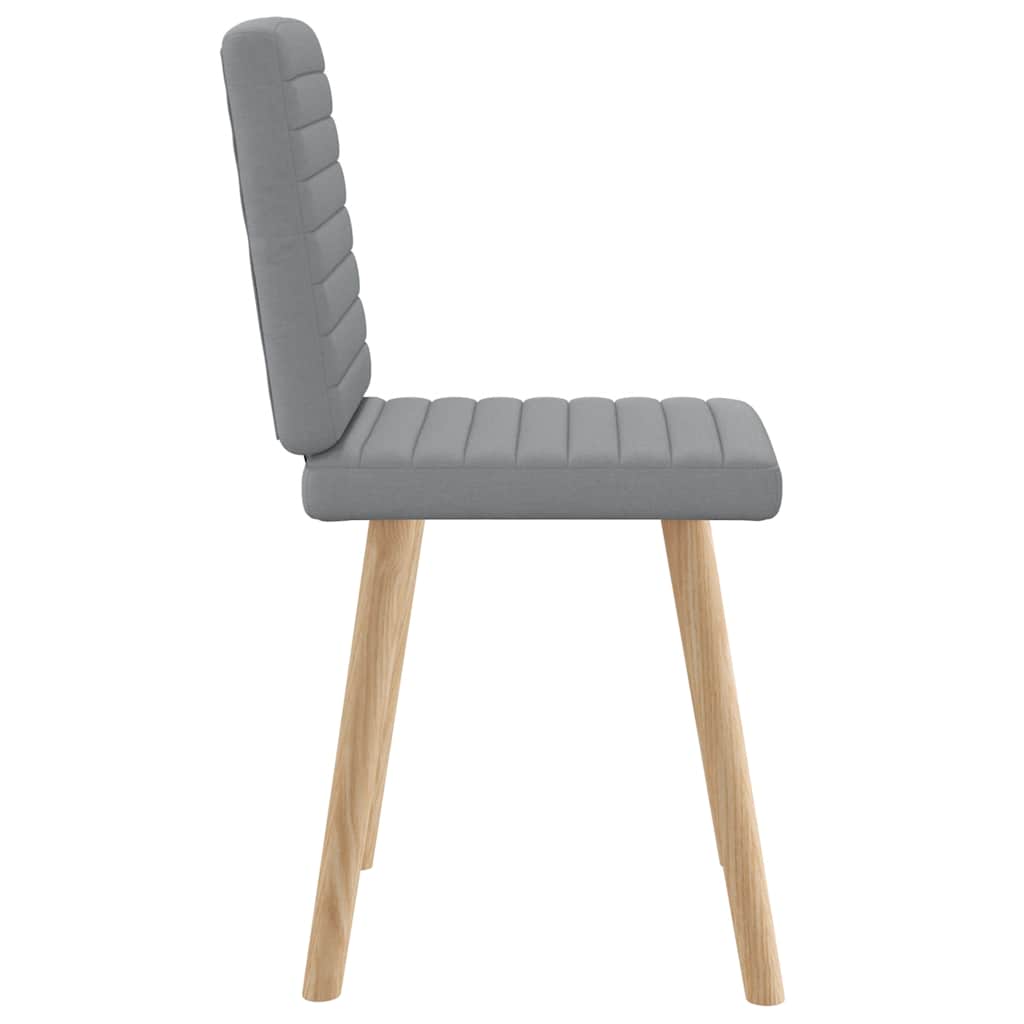 vidaXL Chaises de salle à manger 2 pcs Tissu Gris clair