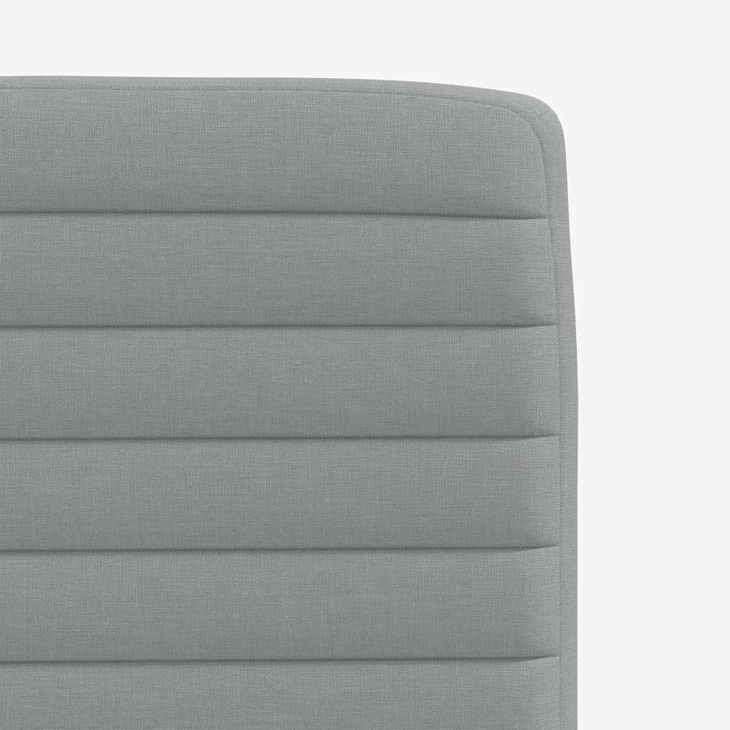 vidaXL Chaises de salle à manger 2 pcs Tissu Gris clair