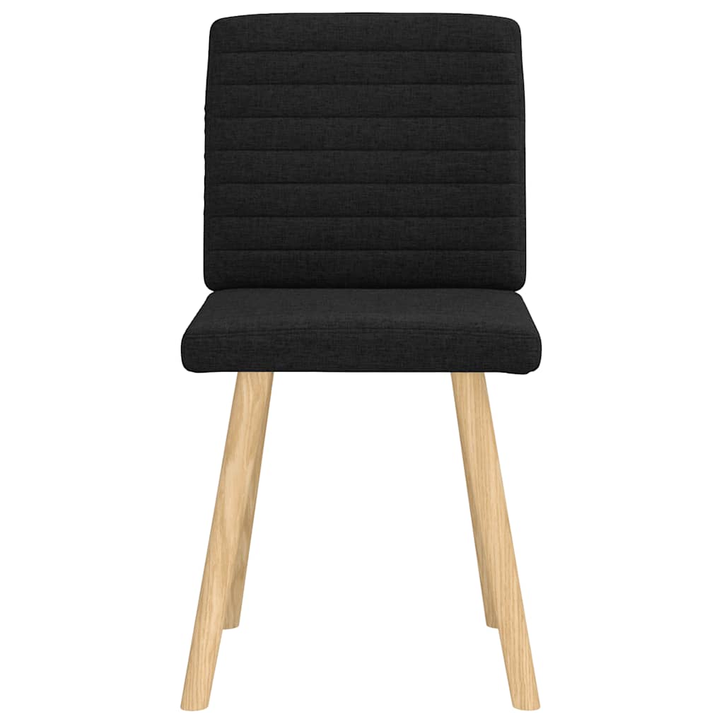 vidaXL Esszimmerstühle 2 Stk. Schwarz Stoff