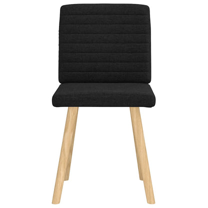 vidaXL Esszimmerstühle 2 Stk. Schwarz Stoff