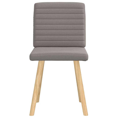 vidaXL Chaises de salle à manger 2 pcs Taupe Tissu
