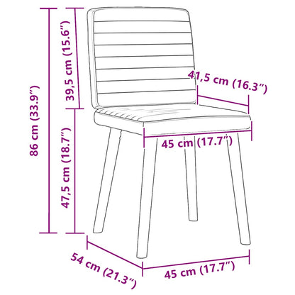 Esszimmerstühle 2 Stk. Taupe Stoff