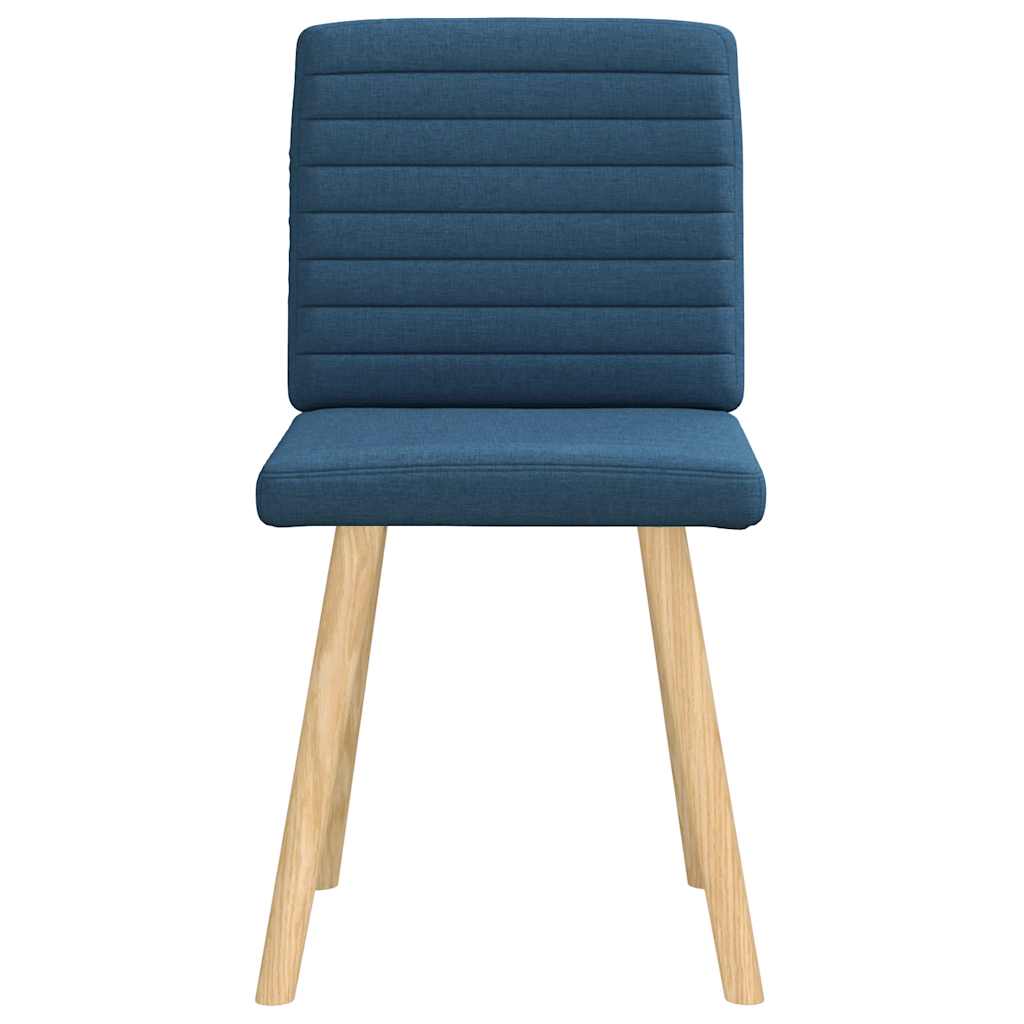vidaXL Esszimmerstühle 2 Stk. Blau Stoff
