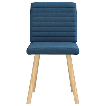 vidaXL Esszimmerstühle 2 Stk. Blau Stoff
