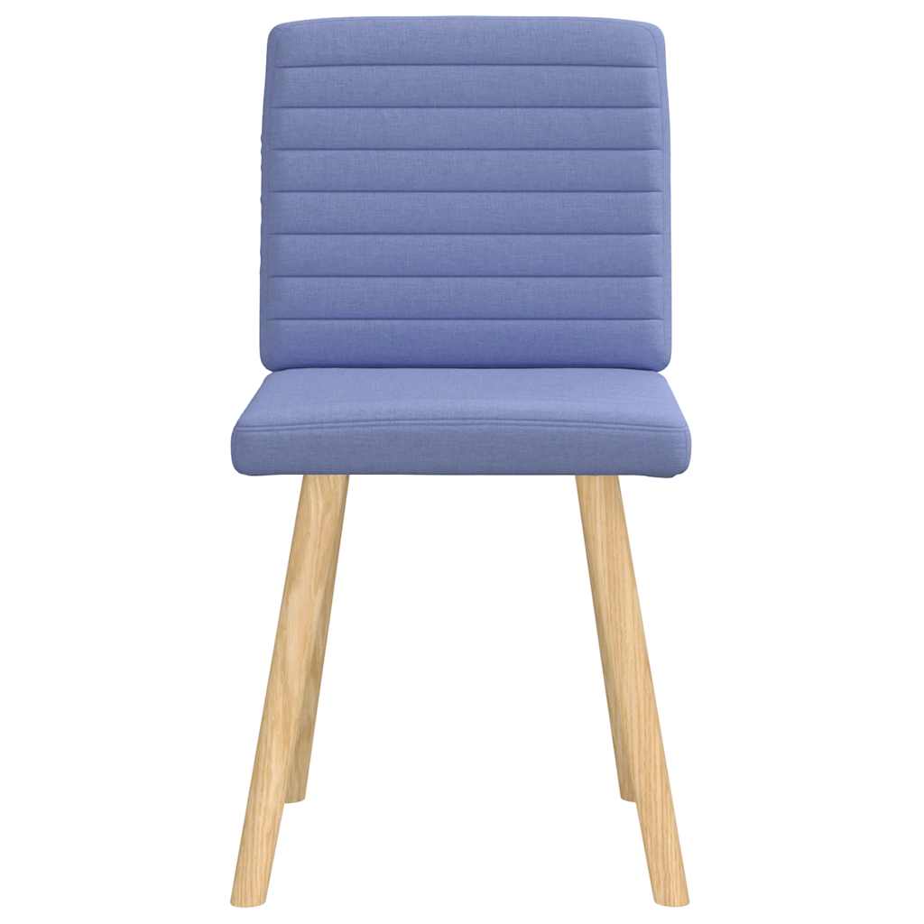 vidaXL Esszimmerstühle 2 Stk. Jeansblau Stoff