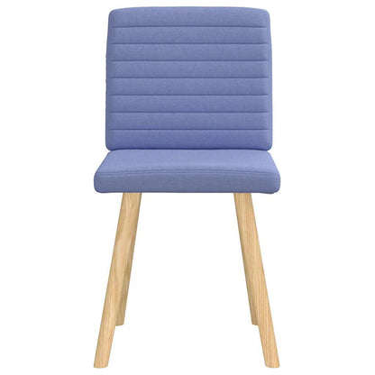 vidaXL Esszimmerstühle 2 Stk. Jeansblau Stoff