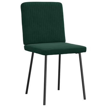 vidaXL Chaises de salle à manger 2 pcs Velours vert foncé