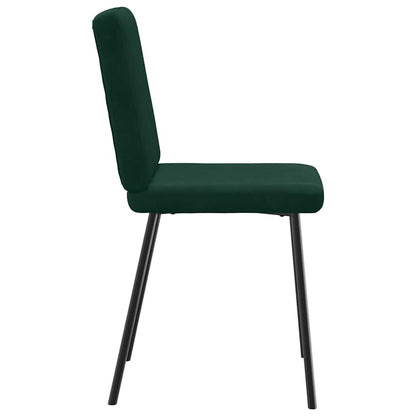 vidaXL Chaises de salle à manger 2 pcs Velours vert foncé