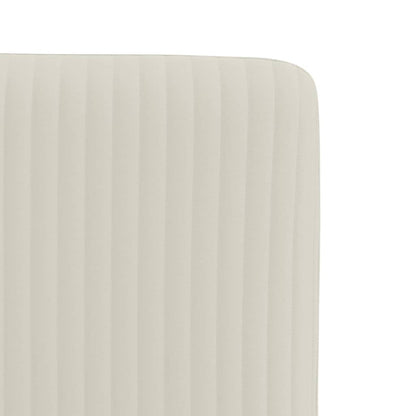 vidaXL Chaises de salle à manger 2 pcs Crème Velours