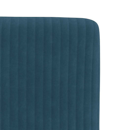 vidaXL Chaises de salle à manger 2 pcs Velours bleu