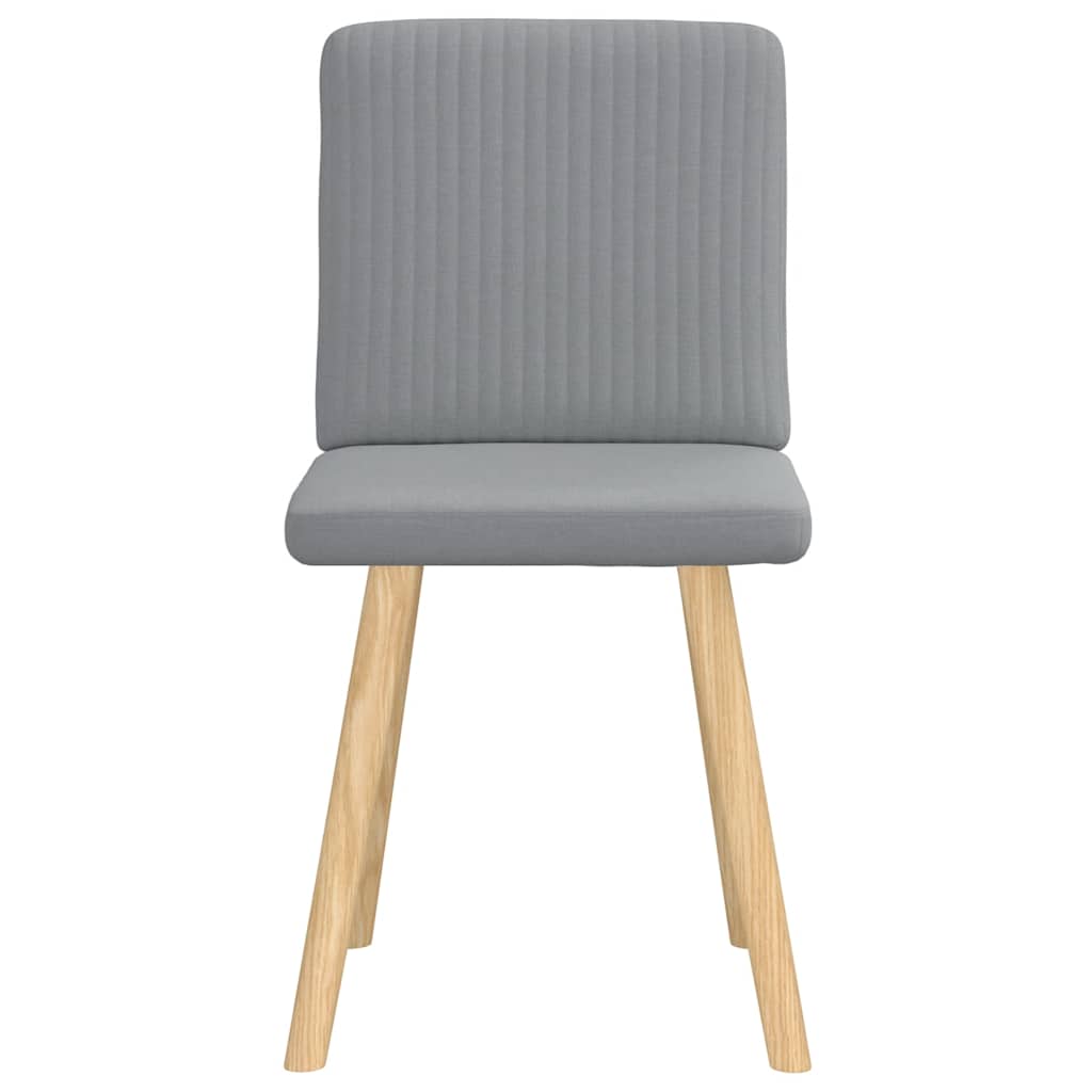 vidaXL Chaises de salle à manger 2 pcs Tissu Gris clair