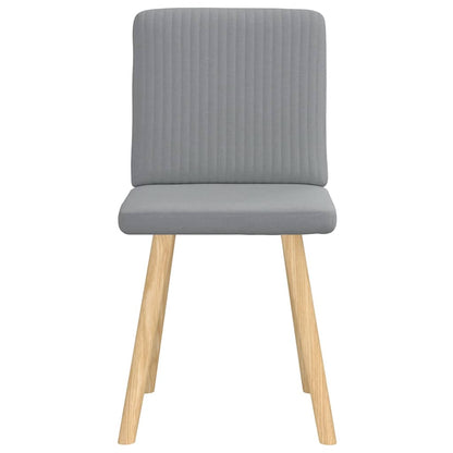 vidaXL Chaises de salle à manger 2 pcs Tissu Gris clair