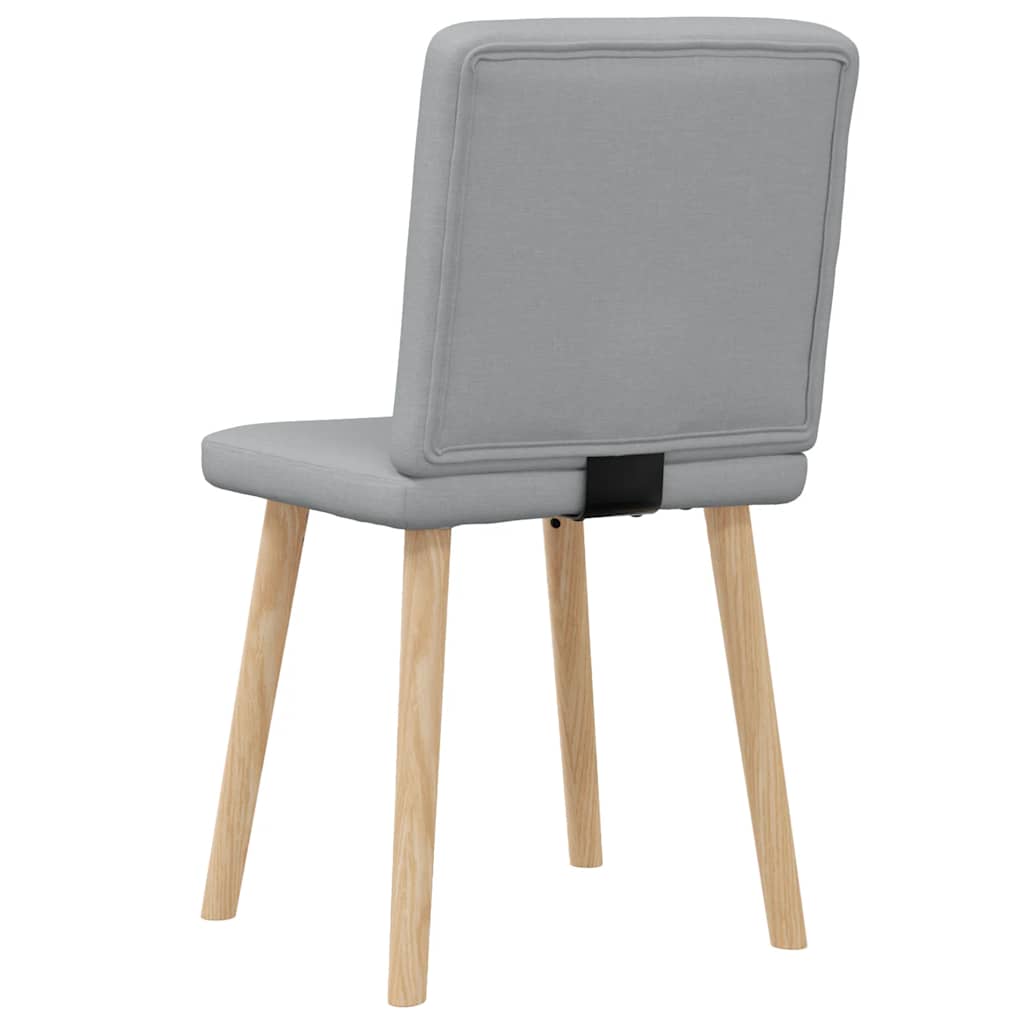 vidaXL Chaises de salle à manger 2 pcs Tissu Gris clair