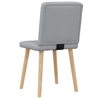 vidaXL Chaises de salle à manger 2 pcs Tissu Gris clair