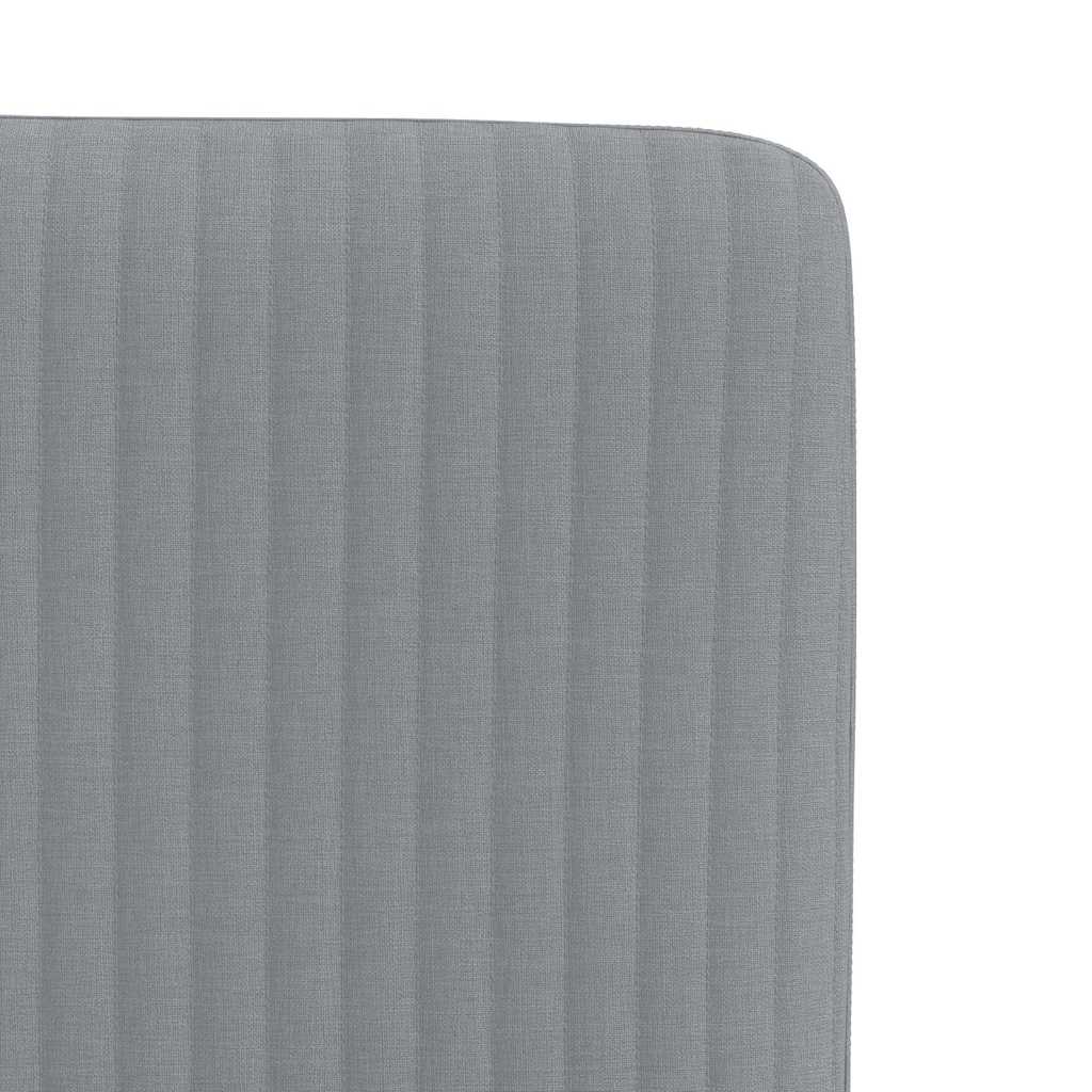vidaXL Chaises de salle à manger 2 pcs Tissu Gris clair