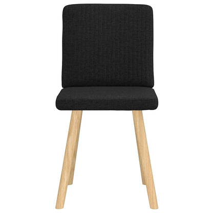 vidaXL Chaises de salle à manger 2 pcs Tissu noir
