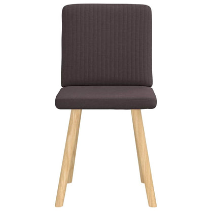 vidaXL Esszimmerstühle 2 Stk. Dunkelbraun Stoff