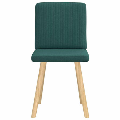 vidaXL Chaises de salle à manger 2 pcs Vert foncé Tissu