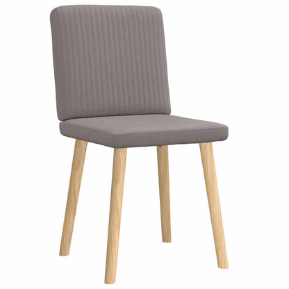 vidaXL Esszimmerstühle 2 Stk. Taupe Stoff