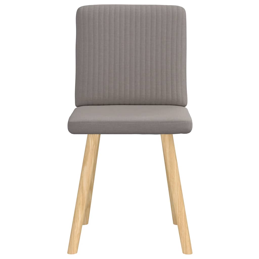 vidaXL Esszimmerstühle 2 Stk. Taupe Stoff