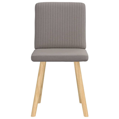 vidaXL Esszimmerstühle 2 Stk. Taupe Stoff