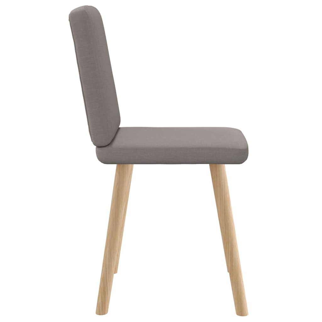 vidaXL Esszimmerstühle 2 Stk. Taupe Stoff