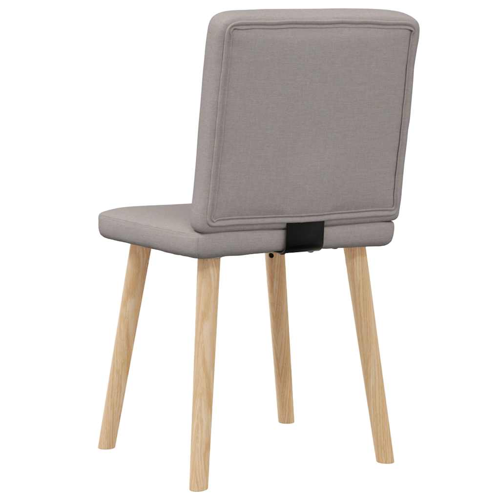 vidaXL Esszimmerstühle 2 Stk. Taupe Stoff