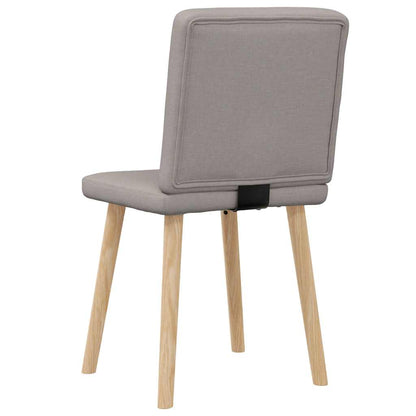 vidaXL Esszimmerstühle 2 Stk. Taupe Stoff