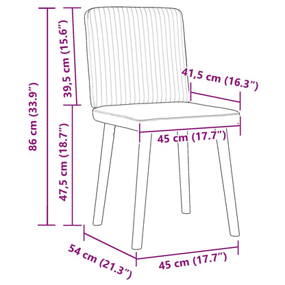 vidaXL Esszimmerstühle 2 Stk. Taupe Stoff
