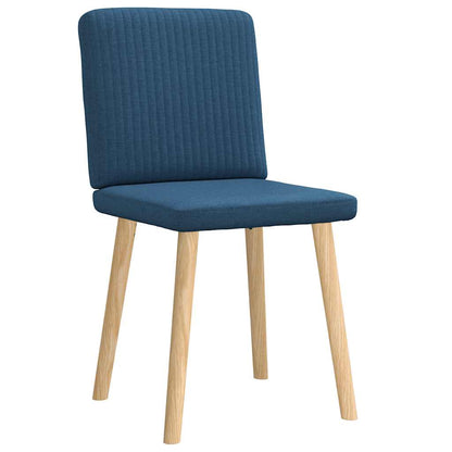 vidaXL Chaises de salle à manger 2 pcs Tissu bleu