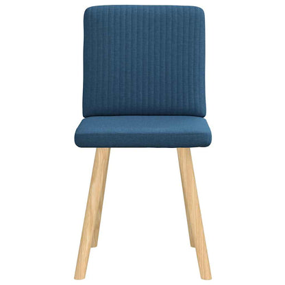 vidaXL Chaises de salle à manger 2 pcs Tissu bleu