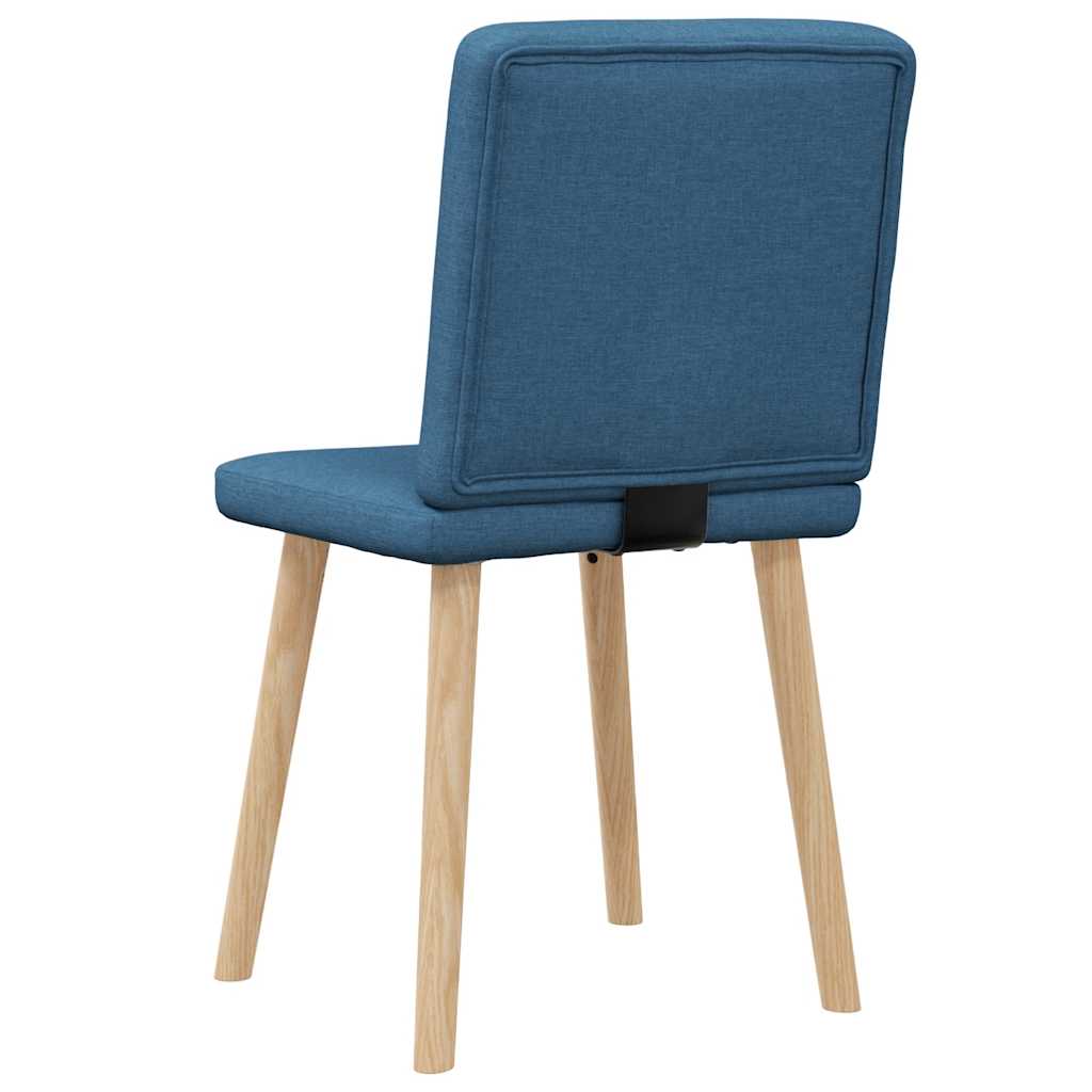 vidaXL Chaises de salle à manger 2 pcs Tissu bleu