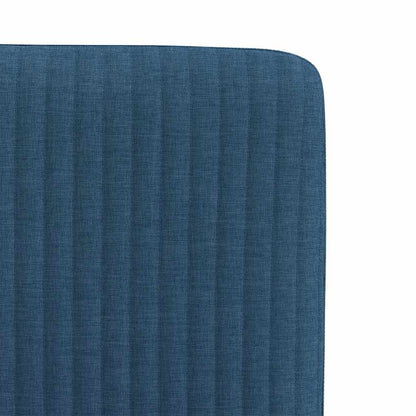 vidaXL Chaises de salle à manger 2 pcs Tissu bleu