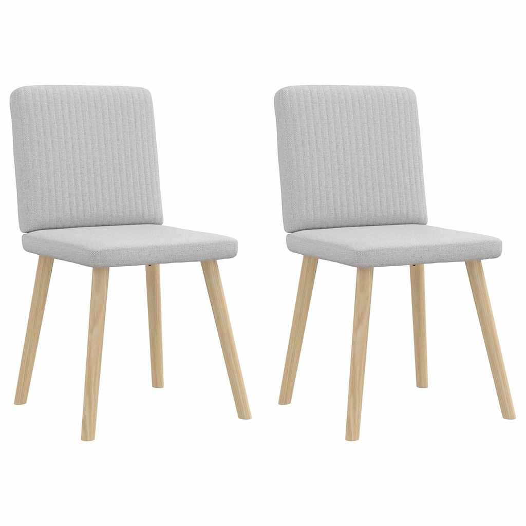 vidaXL Chaises de salle à manger 2 pcs Tissu gris nuage