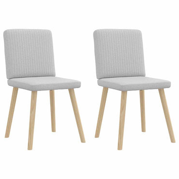 vidaXL Chaises de salle à manger 2 pcs Tissu gris nuage