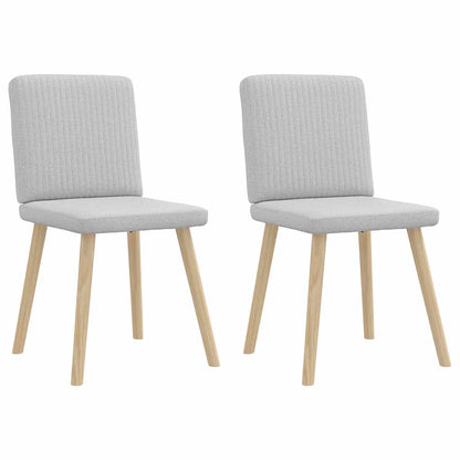 vidaXL Chaises de salle à manger 2 pcs Tissu gris nuage