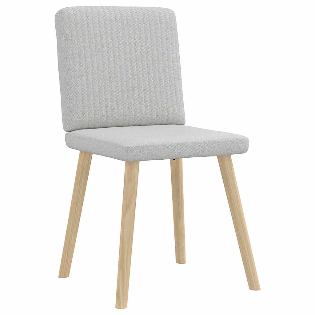 vidaXL Chaises de salle à manger 2 pcs Tissu gris nuage