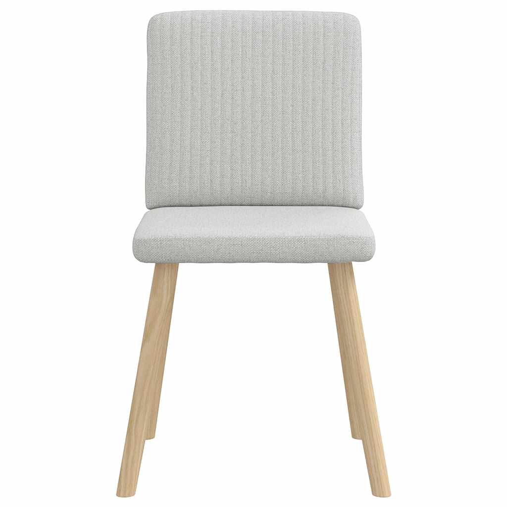 vidaXL Chaises de salle à manger 2 pcs Tissu gris nuage
