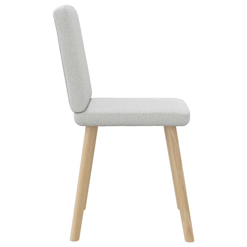 vidaXL Chaises de salle à manger 2 pcs Tissu gris nuage